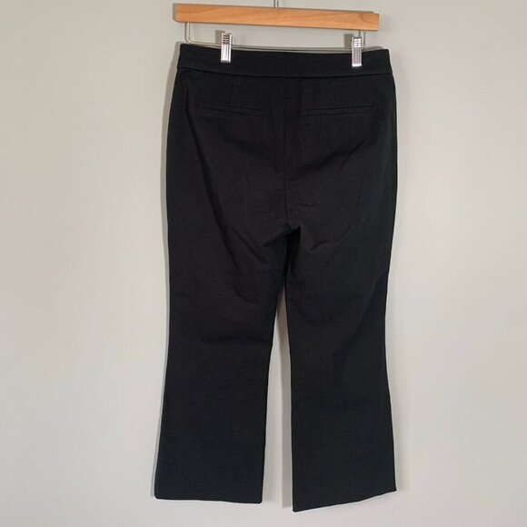 J. Crew black Kelsey flare pant cotton stretch crop length casual career pants - Picture 5 of 11